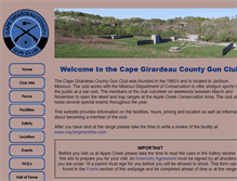 Tablet Screenshot of capecountygunclub.com